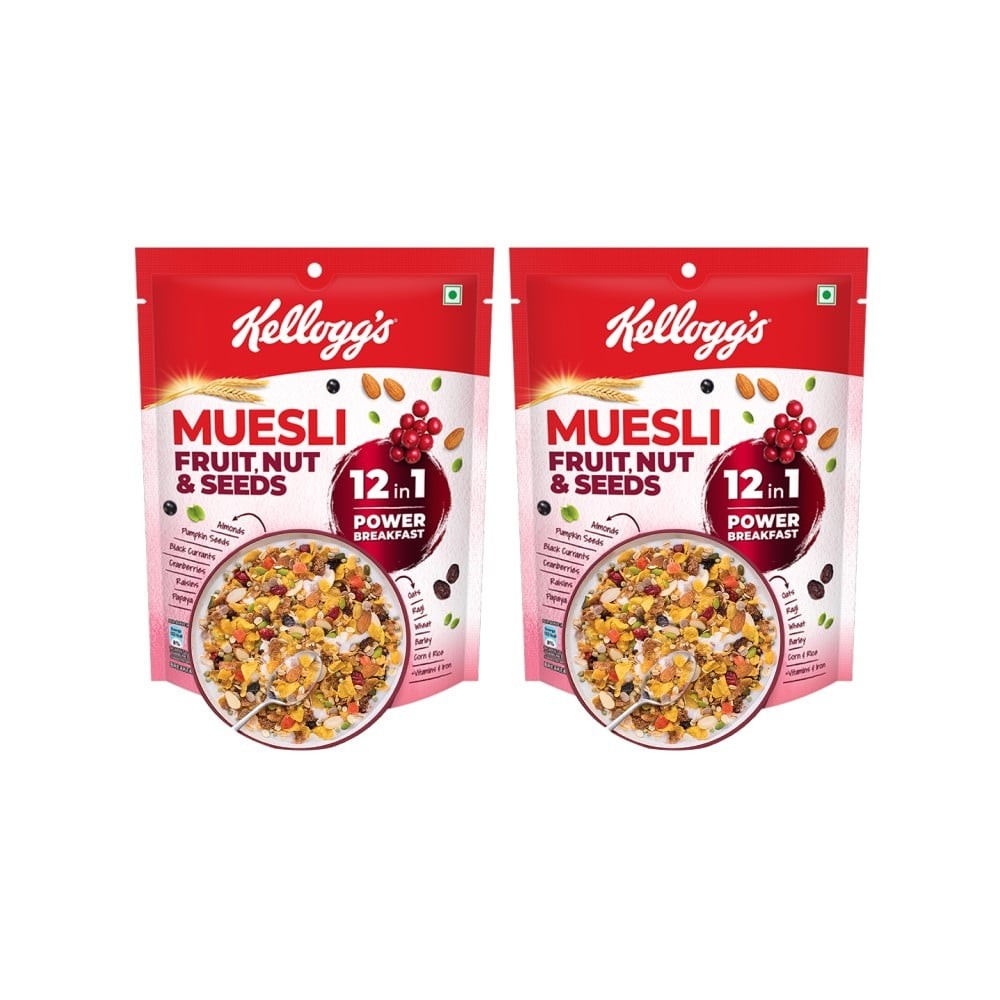Kellogg's Muesli Fruit, Nut & Seeds - Pack of 2