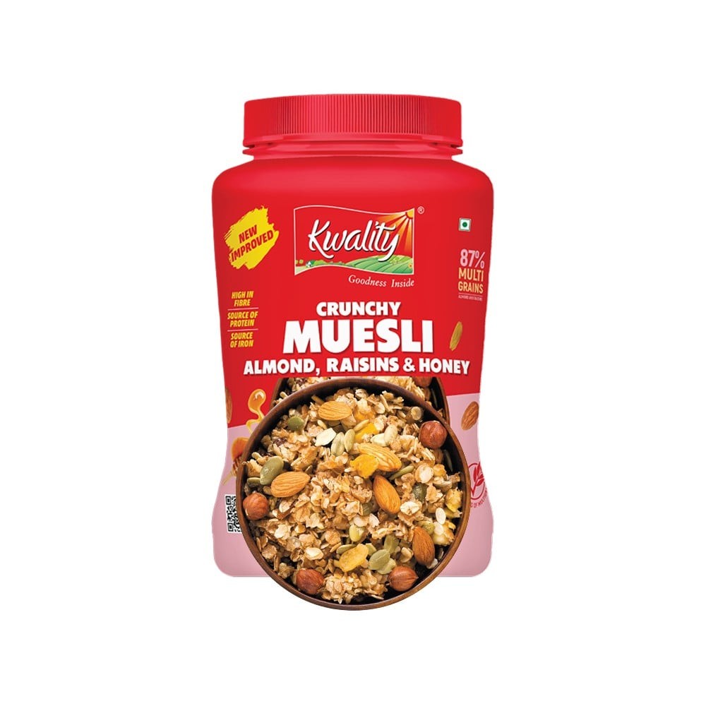 Kwality Crunchy Muesli Almond, Raisins & Honey