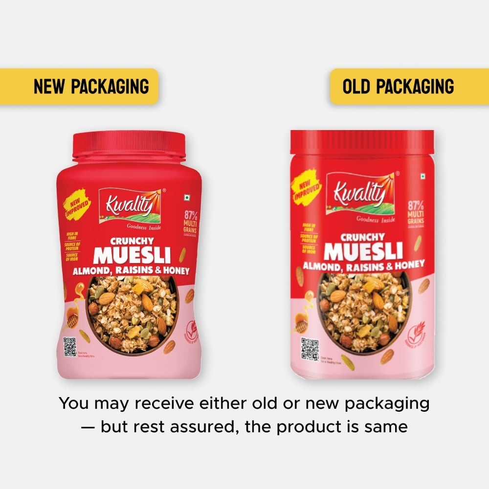 Kwality Crunchy Muesli Almond, Raisins & Honey