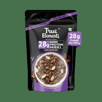 True Elements Dark Chocolate High Protein Muesli