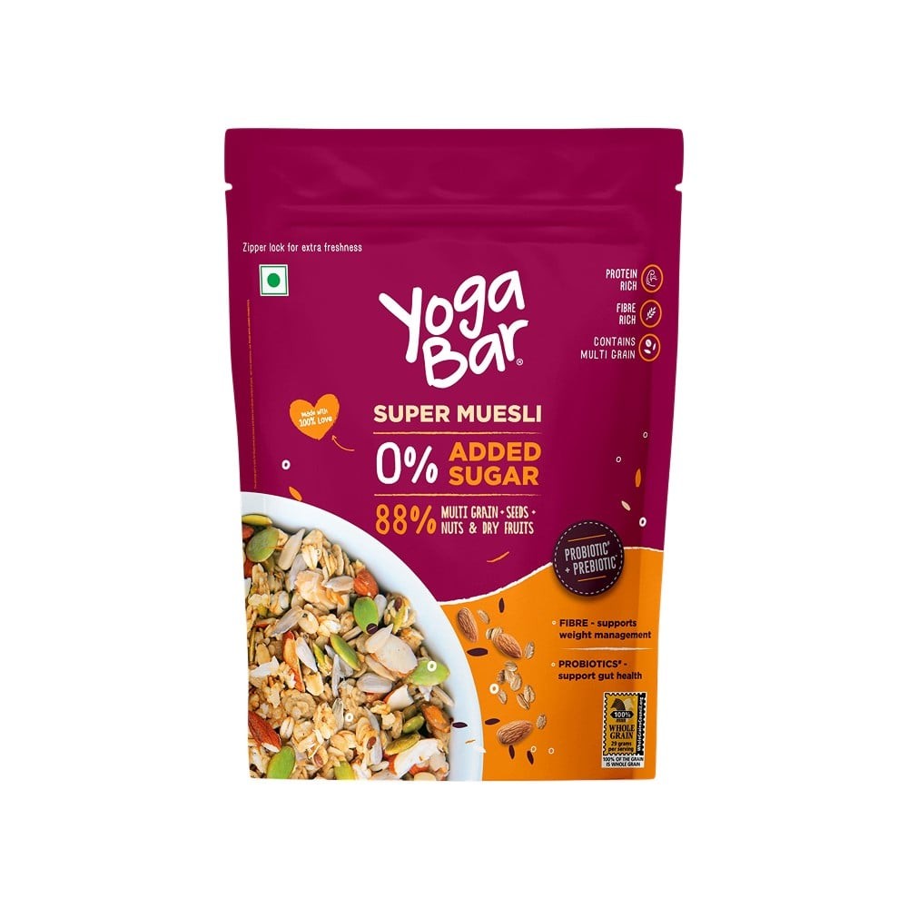 Yoga Bar 0% Added Sugar Super Muesli (400 g)