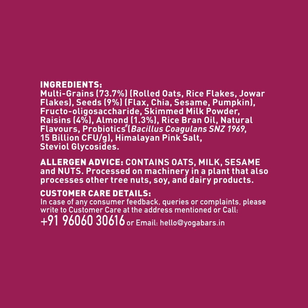 Yoga Bar 0% Added Sugar Super Muesli (400 g)