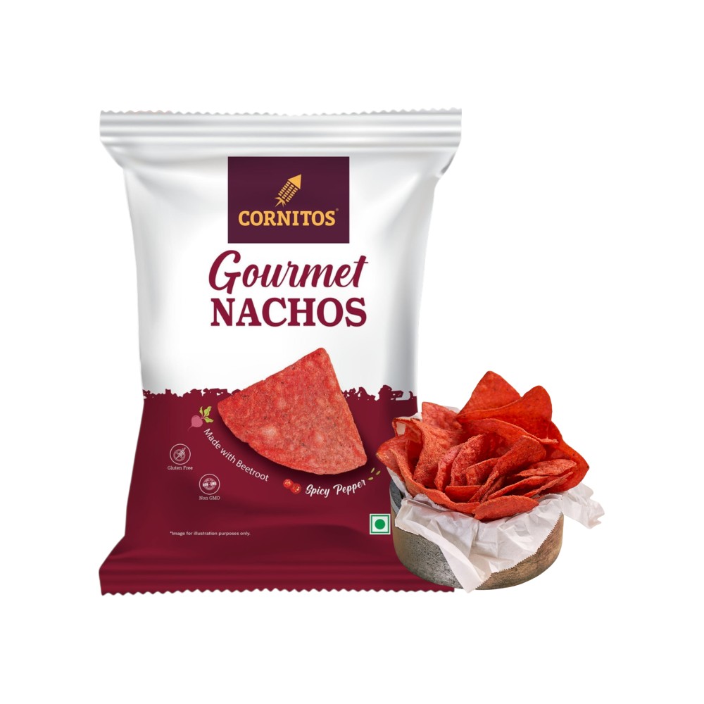 Cornitos Gourmet Beetroot Nachos (Spicy Pepper)