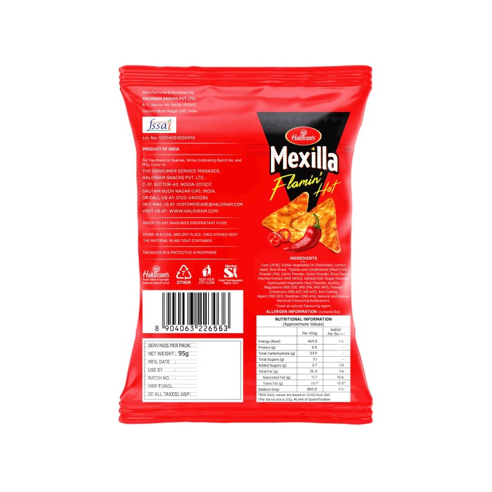 Haldiram's Sizzling Spicy Nachos Tortilla Chips