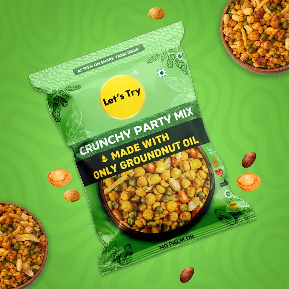 Let's Try Crunchy Party Mix Namkeen Snacks