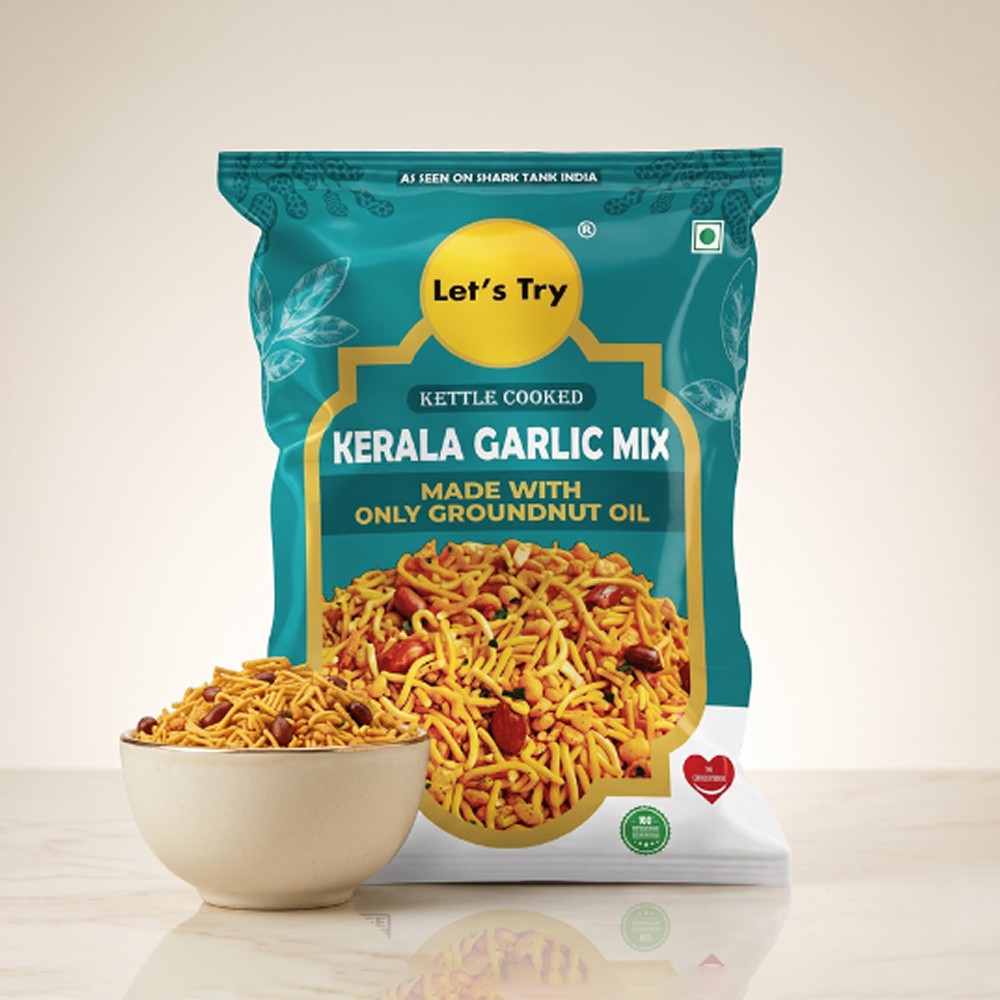 Let's Try Kerala Garlic Mixture Namkeen
