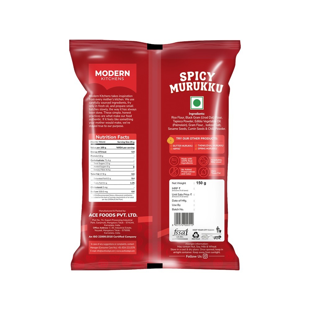 Modern Kitchens Spicy Murukku Namkeen