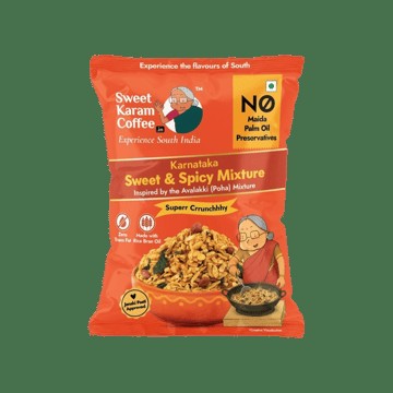 Sweet Karam Coffee Karnataka Sweet & Spicy Mixture Namkeen (Avalakki Mixture)
