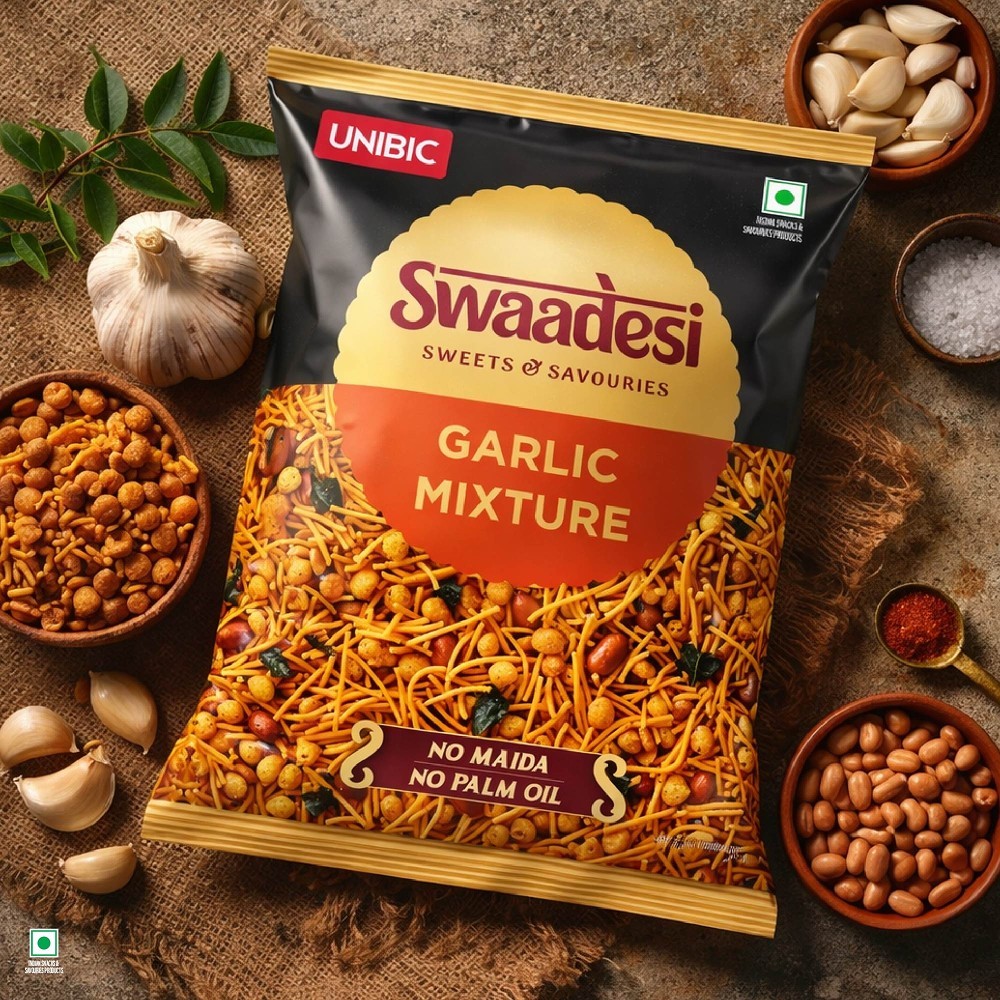 Unibic Swaadesi Mysore Garlic Mixture Namkeen