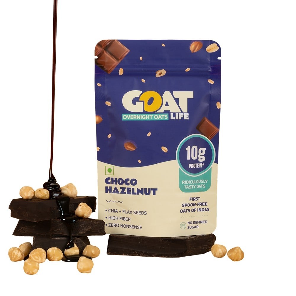 GOAT Life High Protein Overnight Instant Oats Choco Hazelnut