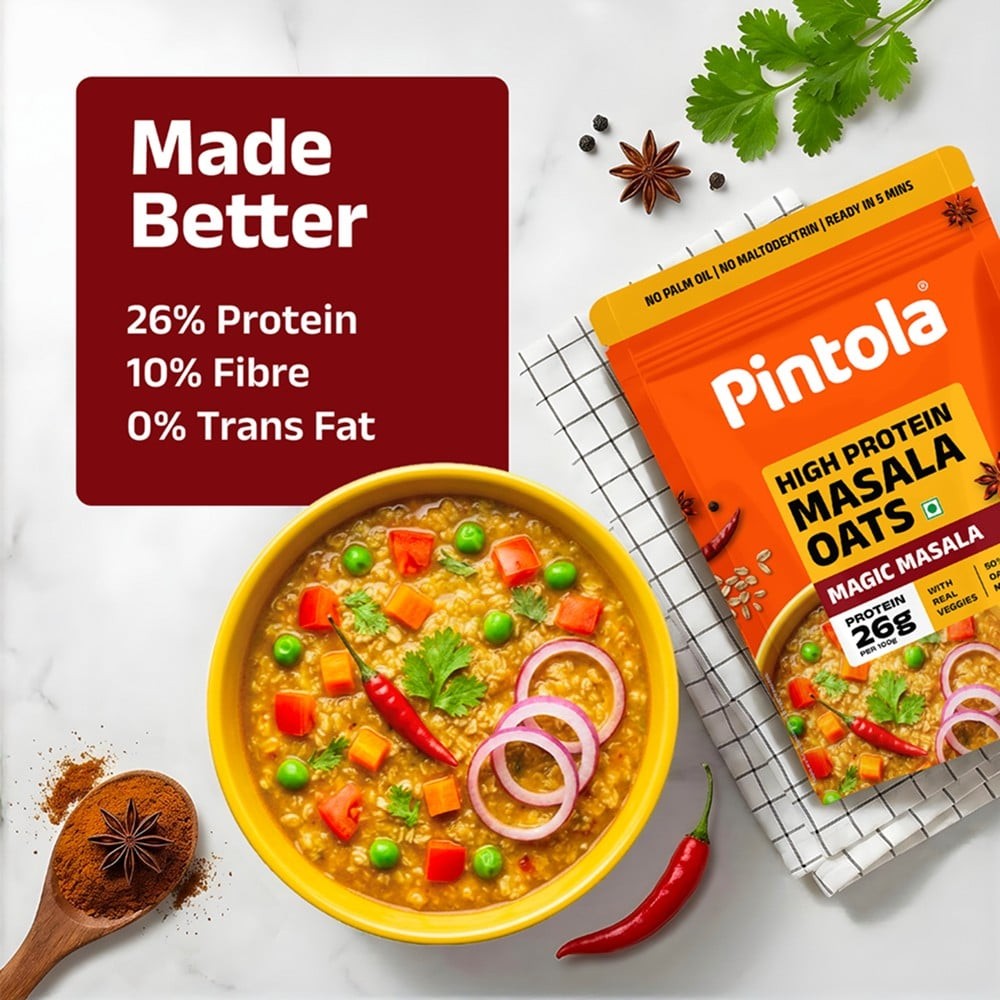 Pintola High Protein Magic Masala Oats