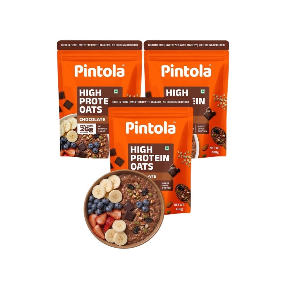 Pintola High Protein Oats (Chocolate) - Pack of 3