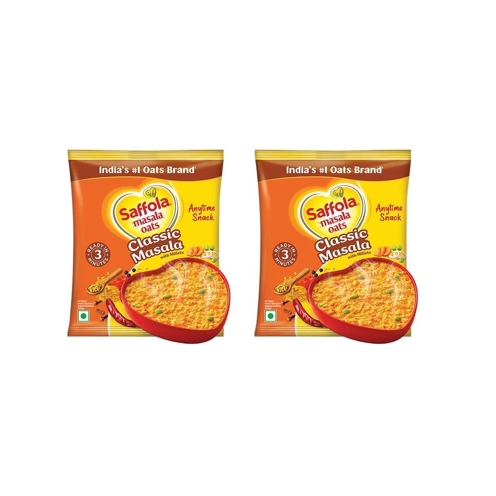 Saffola Classic-Masala Oats - Pack of 2