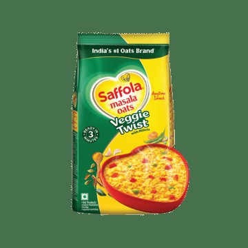 Saffola Masala Instant Oats Veggie Twist