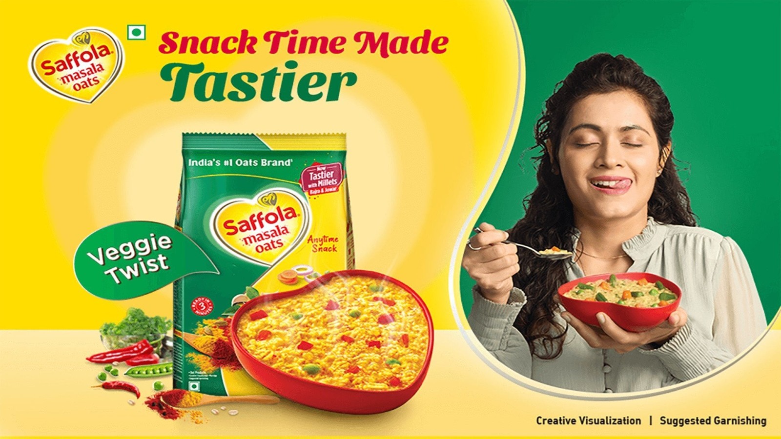 Saffola Masala Veggie Twist Oats