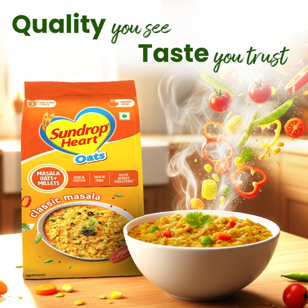 Sundrop Heart Masala Oats with Millets