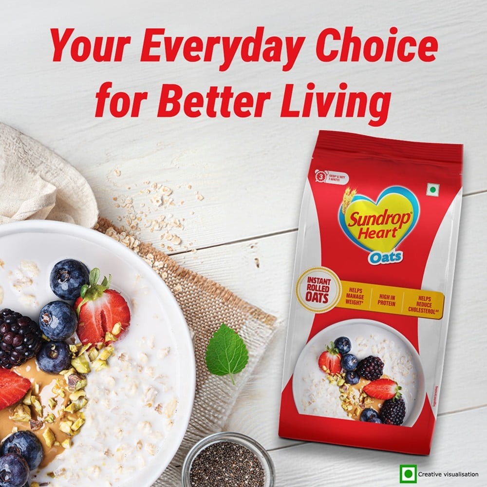 Sundrop Heart Plain Rolled Oats