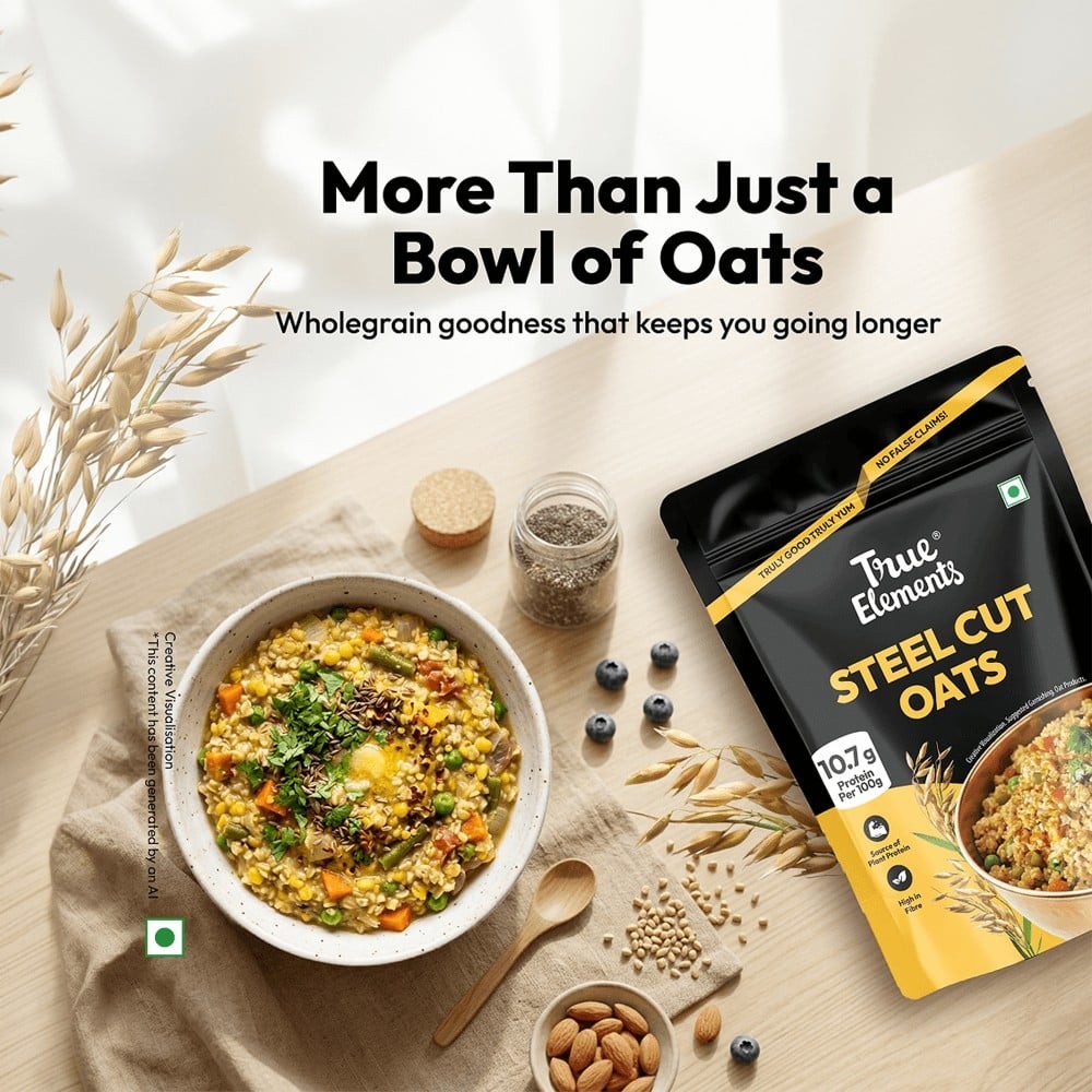 True Elements Wholegrain Steel Cut Oats
