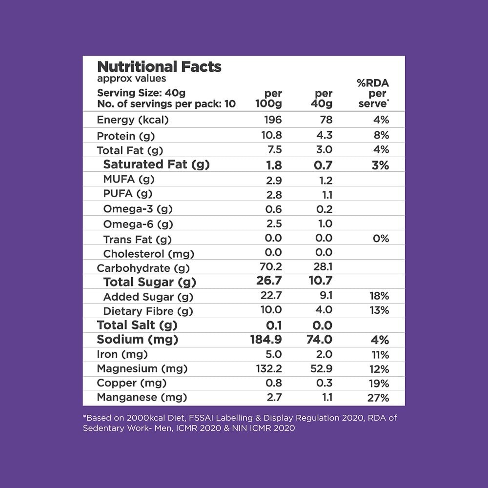 Yoga Bar Dark Chocolate Oats (Gluten Free)