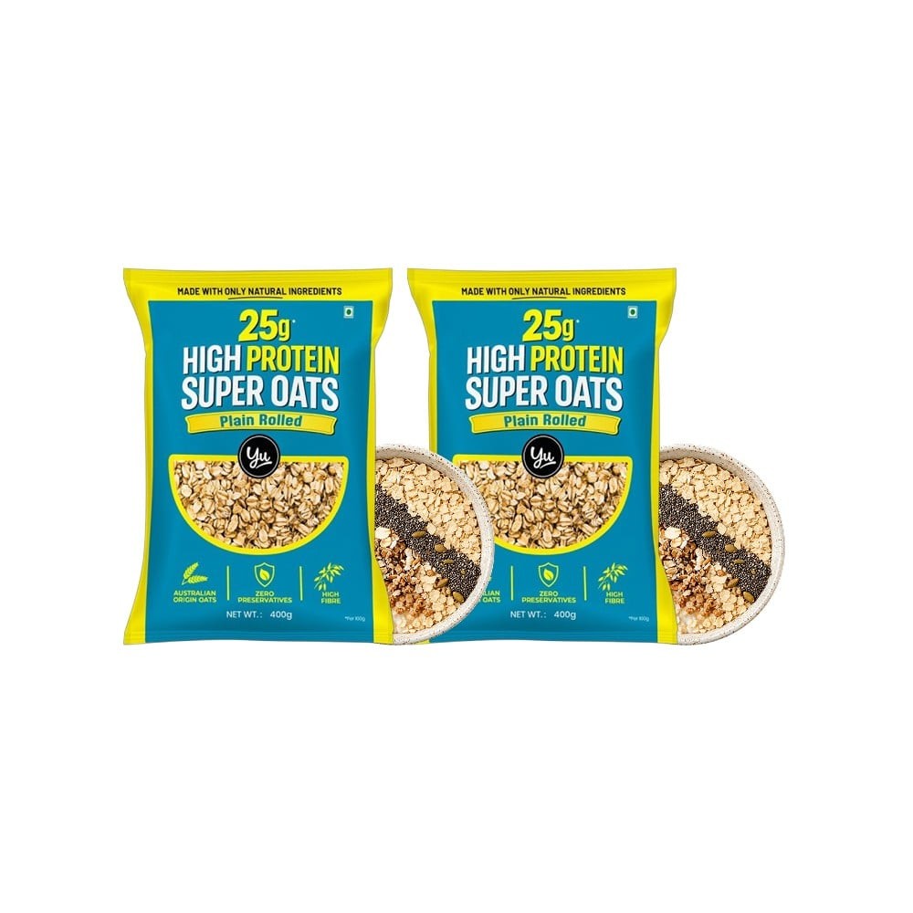 Yu High Protein Super Rolled Oats - Pack of 2