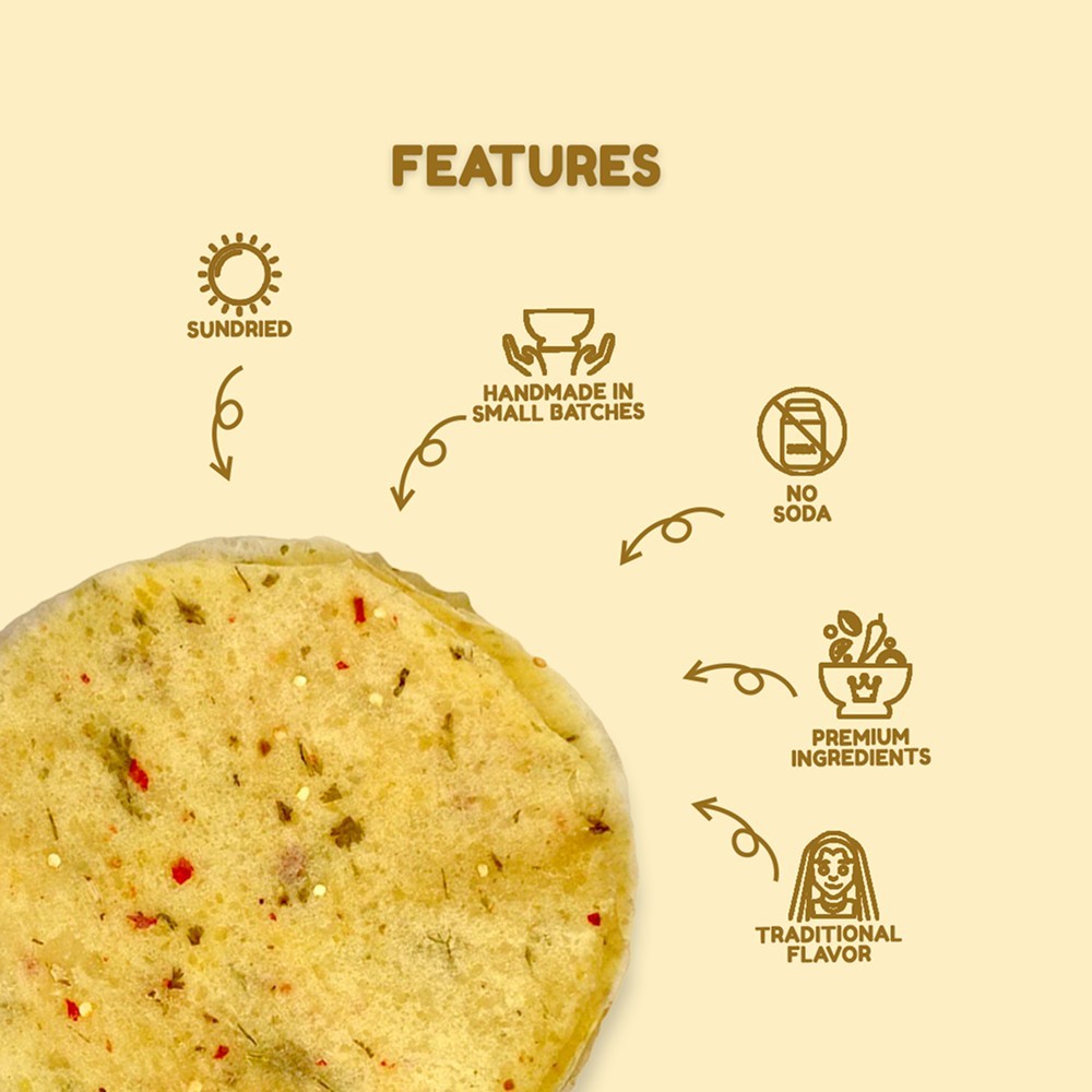 Being Bania Handmade & Sundried Potato Papad