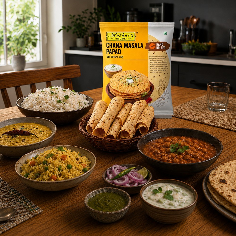 Mother's Recipe Chana Masala Papad
