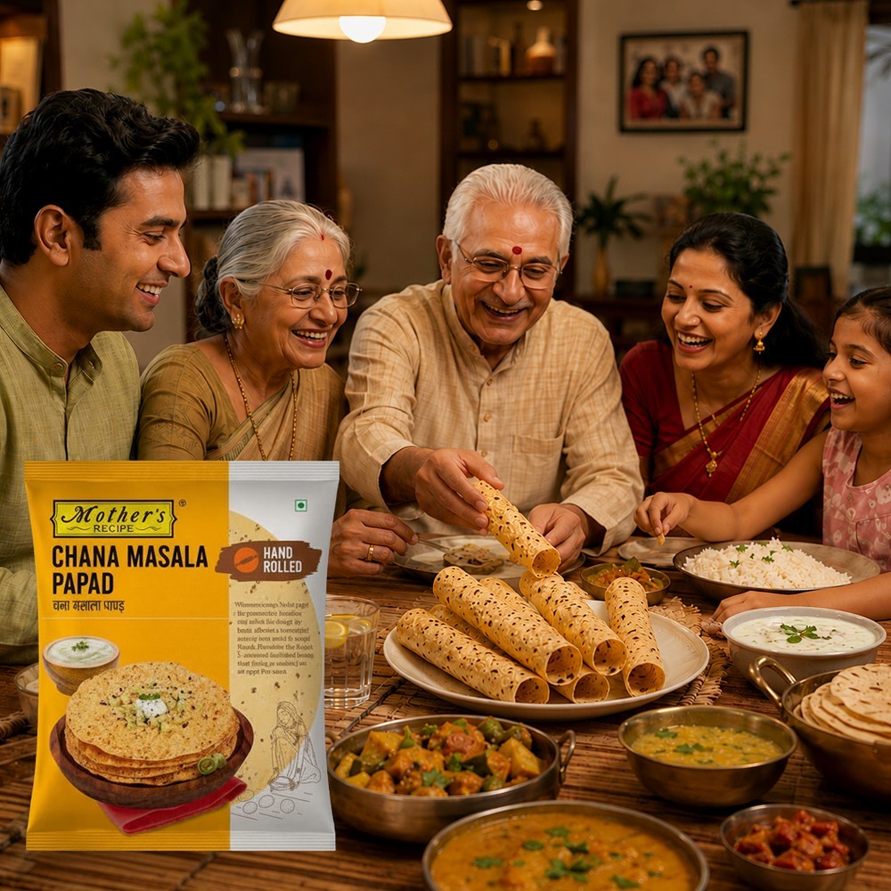 Mother's Recipe Chana Masala Papad