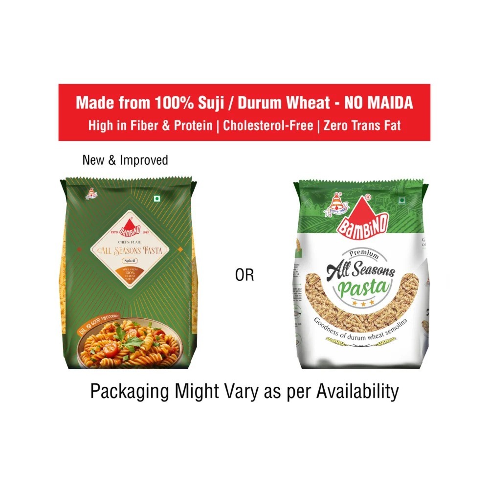 Bambino Durum Wheat Premium All season Fusilli Pasta
