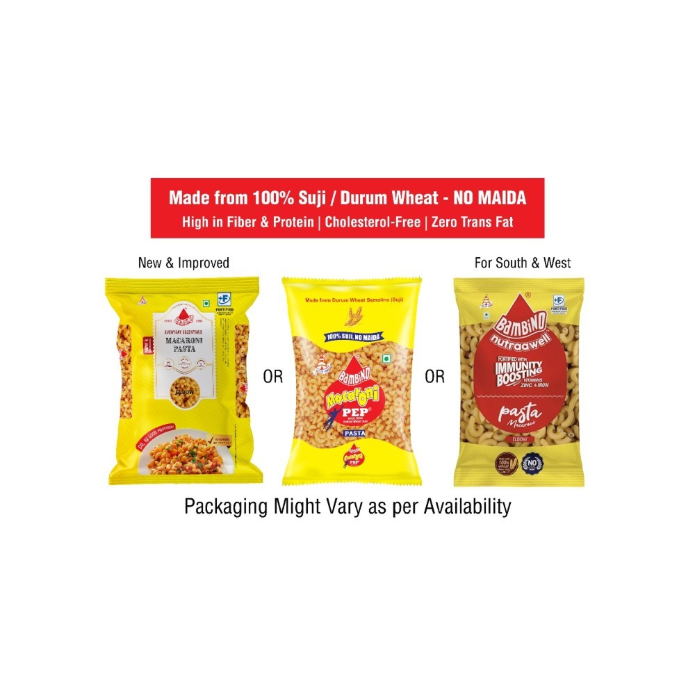 Bambino Macaroni Durum Wheat Elbow Pasta