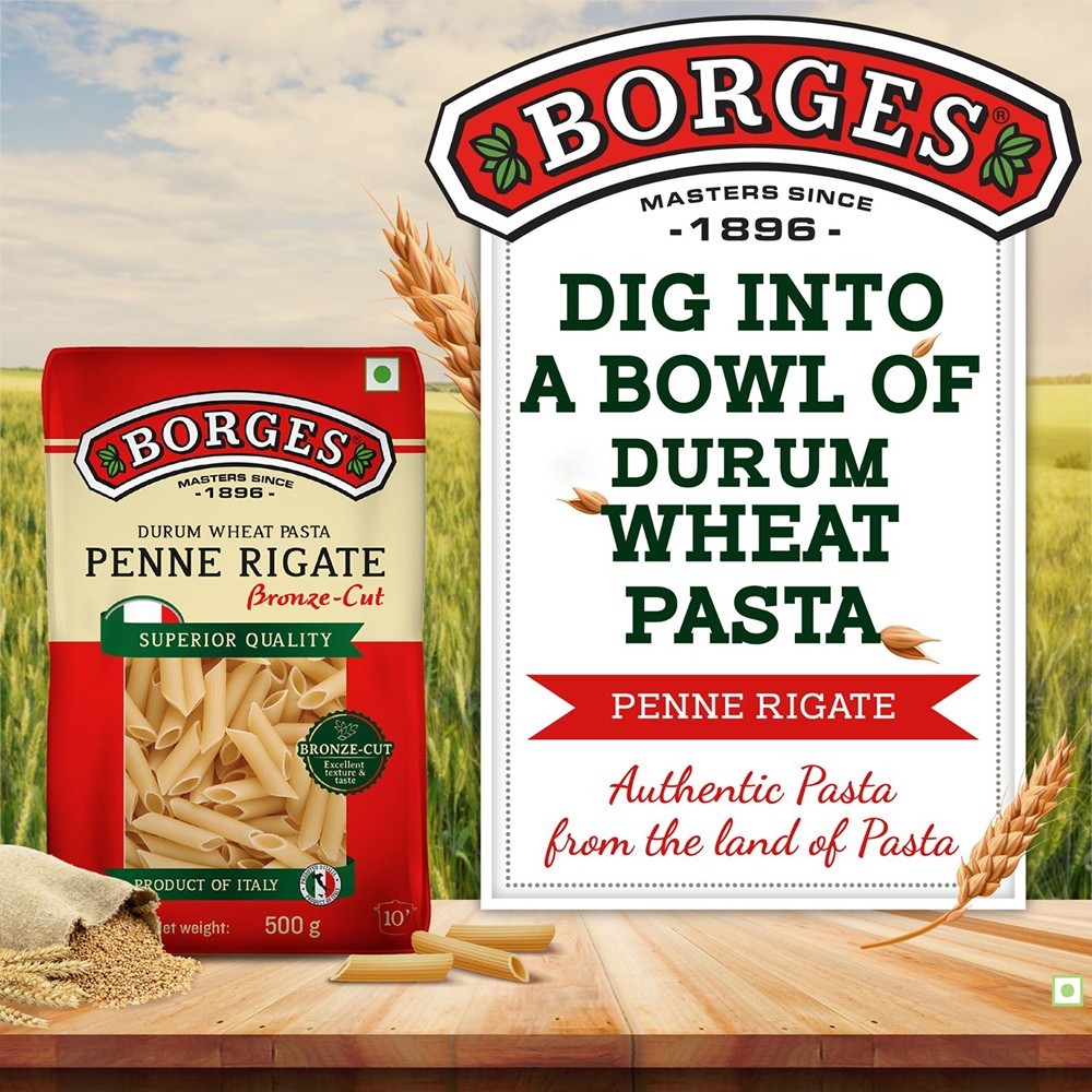 Borges Penne Rigate Durum Wheat Pasta