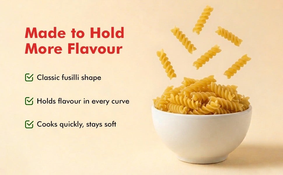 Chef's Basket Durum Wheat Semolina Fusili Pasta