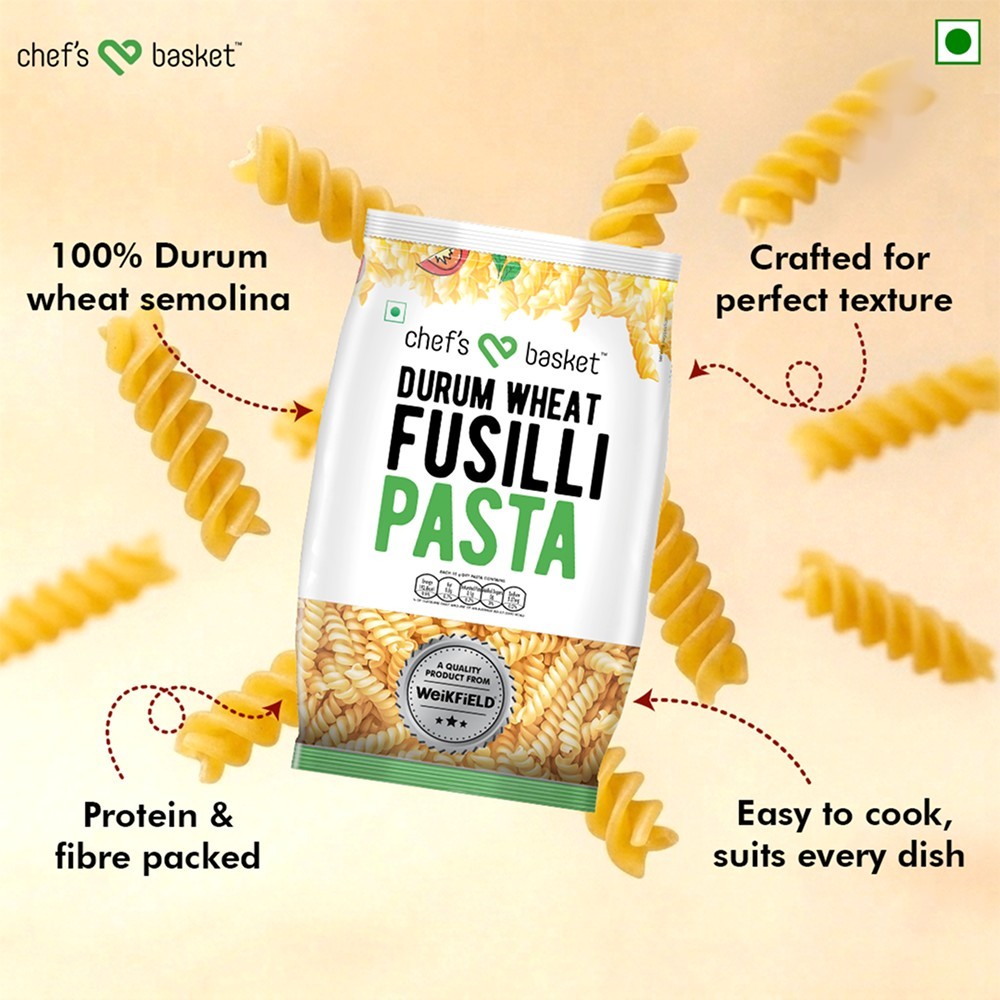 Chef's Basket Durum Wheat Semolina Fusili Pasta