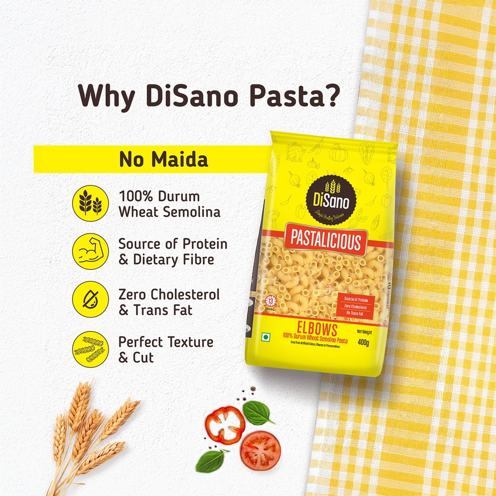 Disano Durum Wheat Elbow Pasta