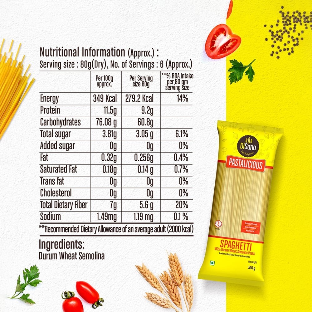Disano Spaghetti Pasta (100% Durum Wheat)