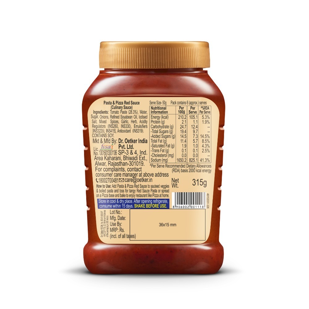 Dr. Oetker FunFoods Pasta & Pizza Red Sauce