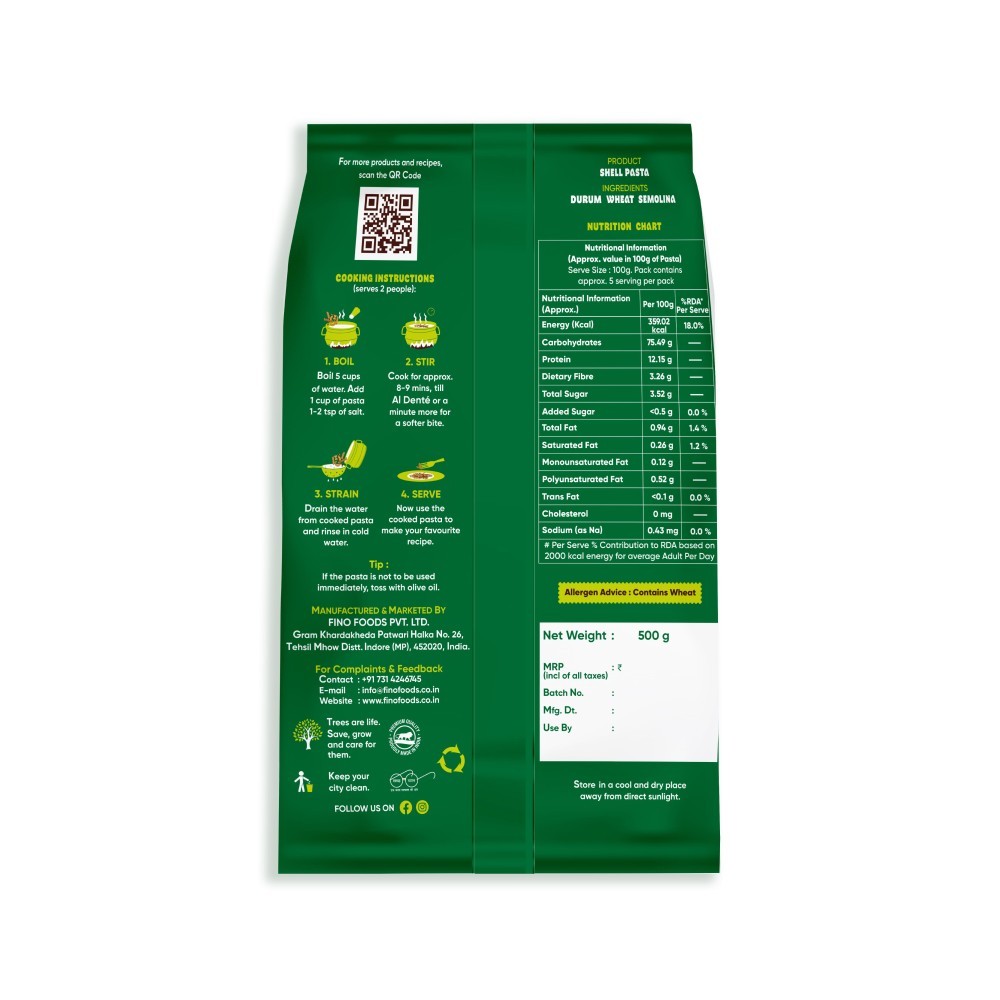 Finosta Durum Wheat Shell Pasta