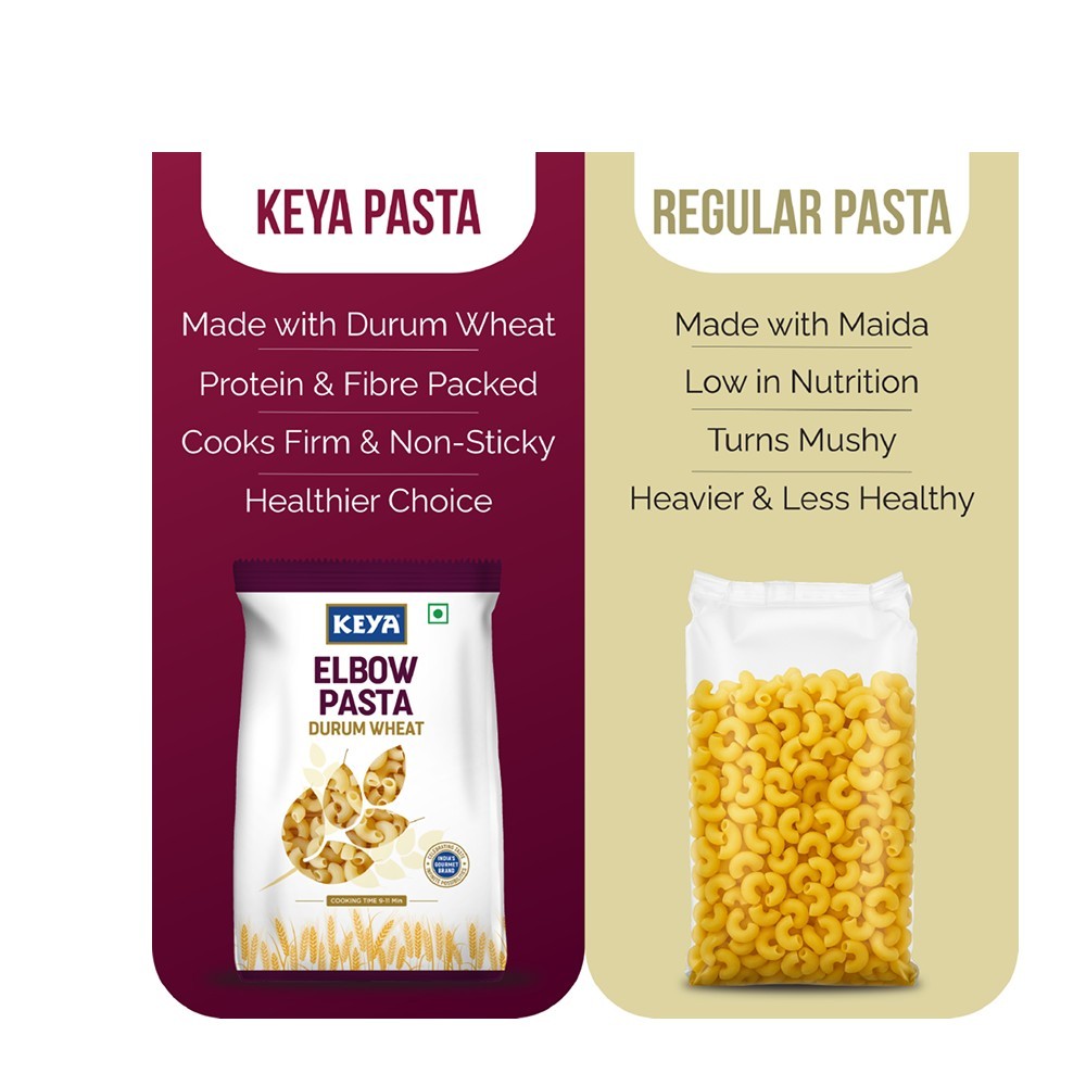 Keya 100% Durum Wheat Elbow Domestic Pasta