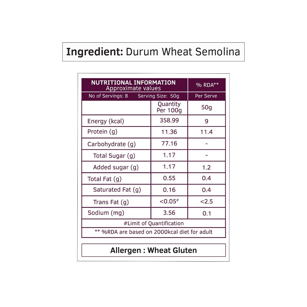 Keya 100% Durum Wheat Elbow Domestic Pasta