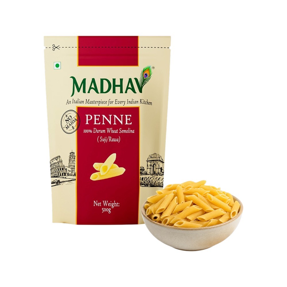 Madhav Durum Wheat Semolina Penne Pasta