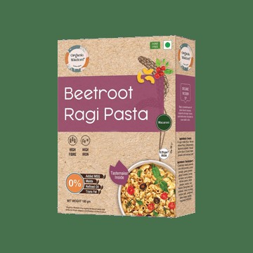Organic Wisdom Beetroot Ragi Macaroni Pasta
