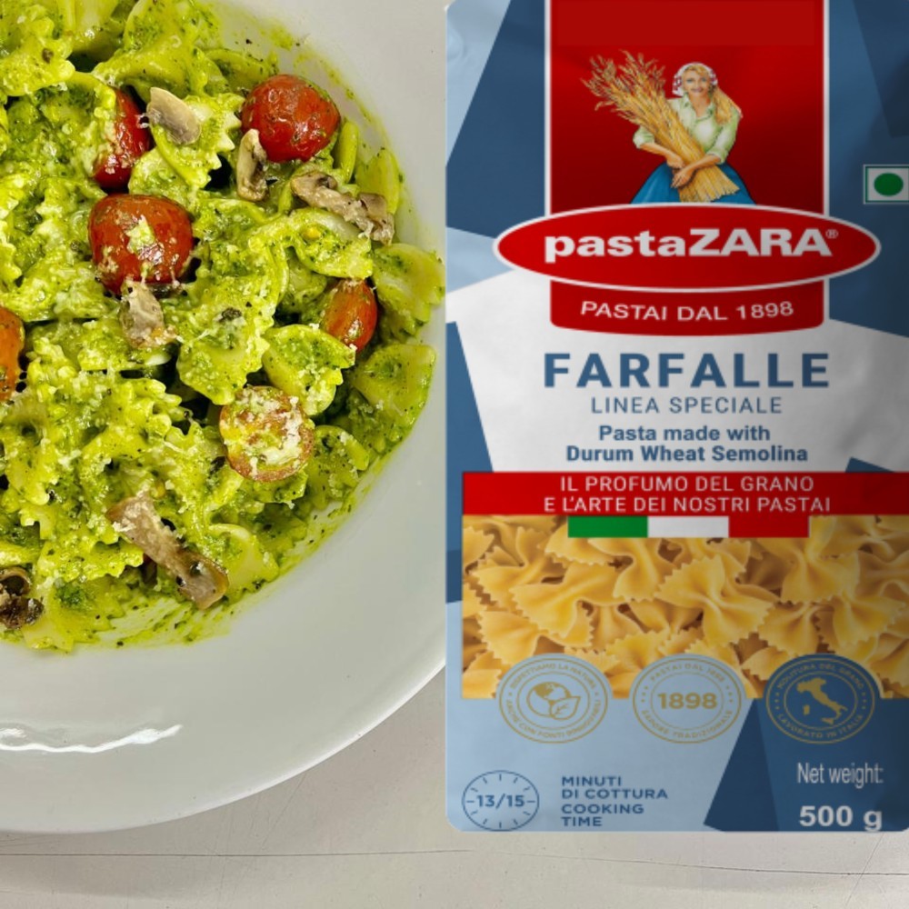 pastaZara Durum Wheat Semolina Farfalle Pasta