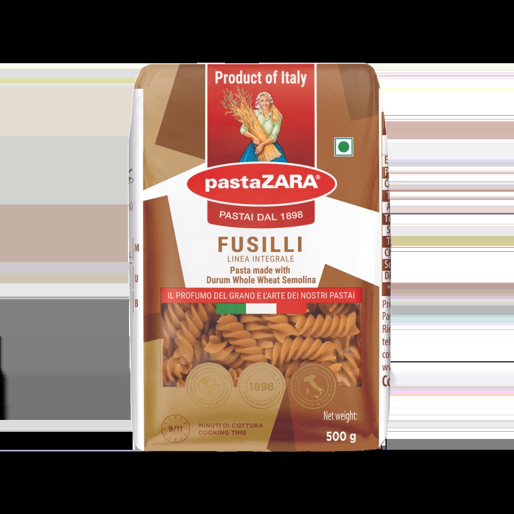 pastaZara Whole Wheat Fusilli Pasta