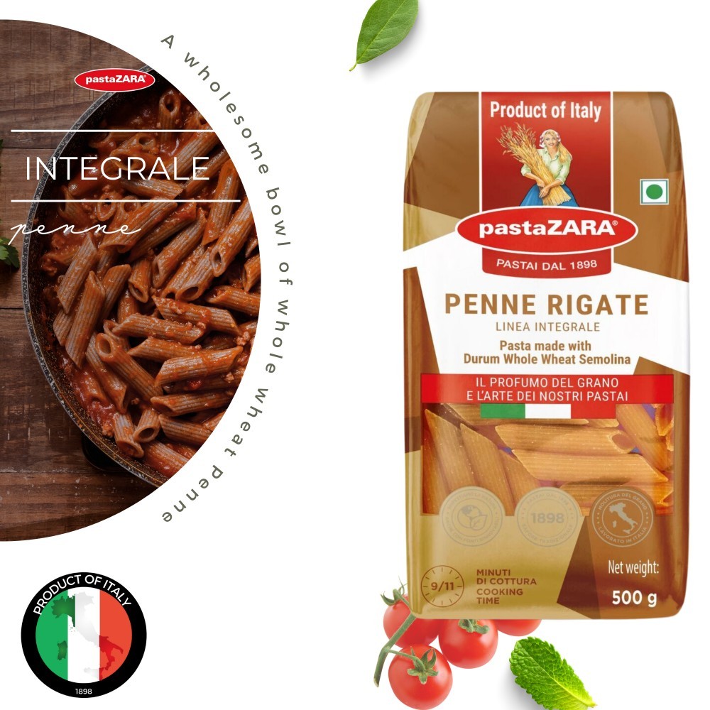 pastaZara Whole Wheat Penne Rigate Pasta