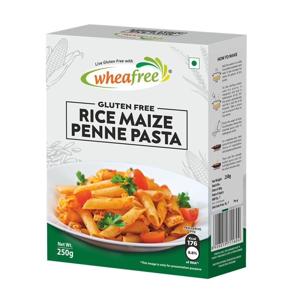 Wheafree Gluten Free Rice Maize Penne Pasta