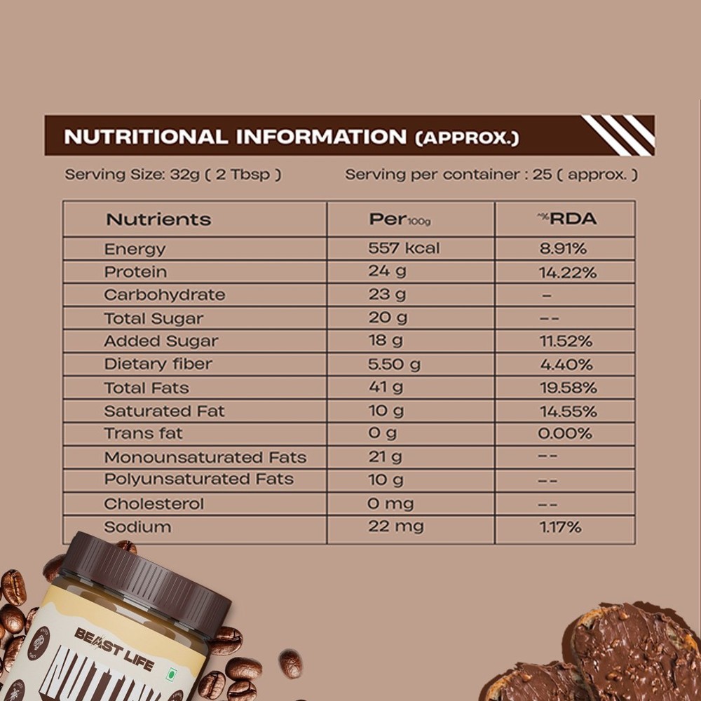 BeastLife Crunchy Coffee Peanut Butter