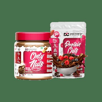 Doctor's Choice High Protein Oats - Dark Choco Berry +  High Protein Creamy Peanut Butter Combo