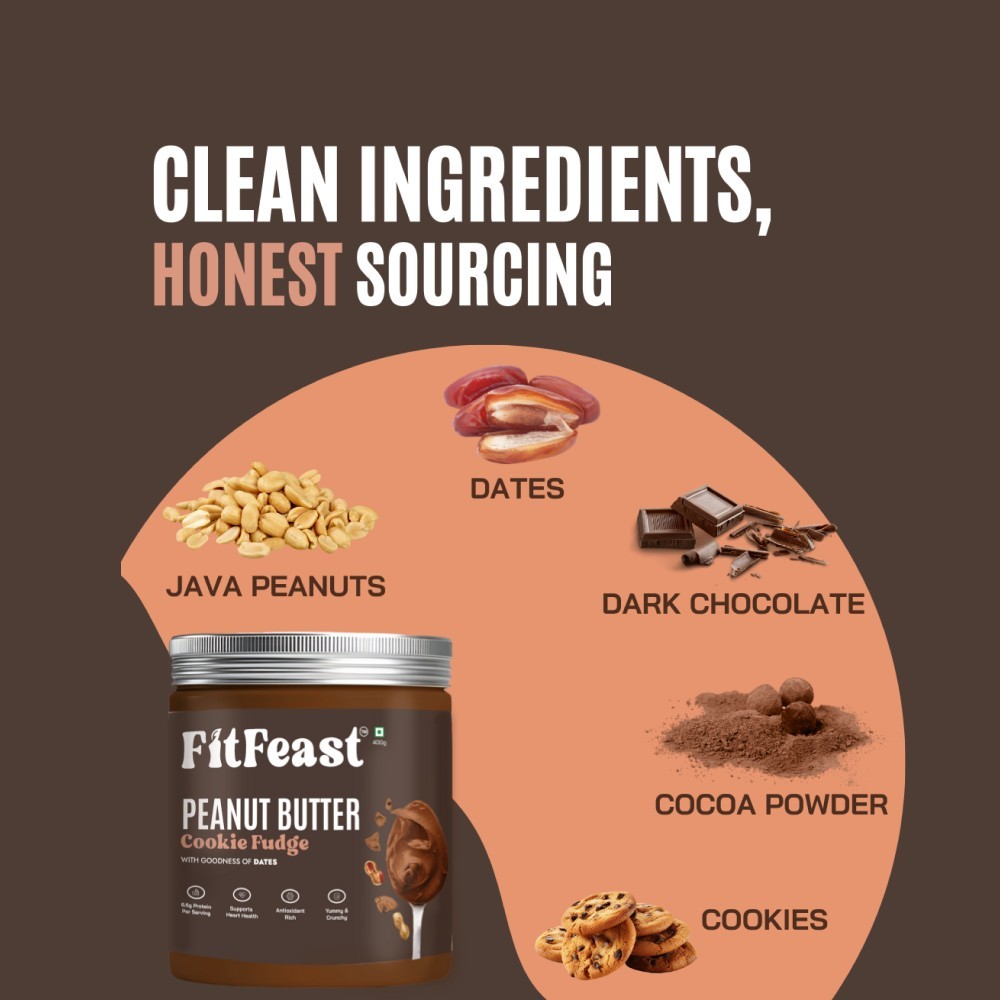 Fitfeast Cookie Fudge Crunchy Peanut Butter