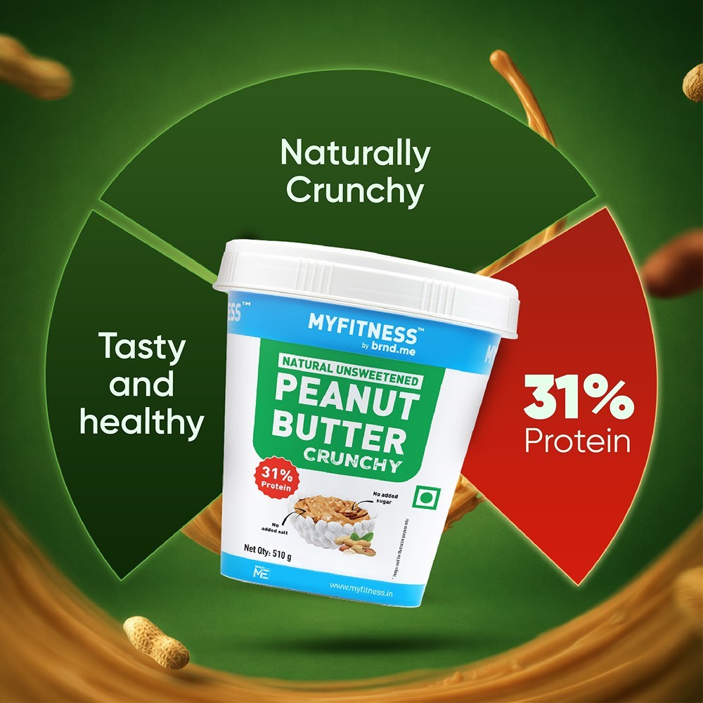 MyFitness All Natural Peanut Butter Crunchy Spread (Unsweetened)