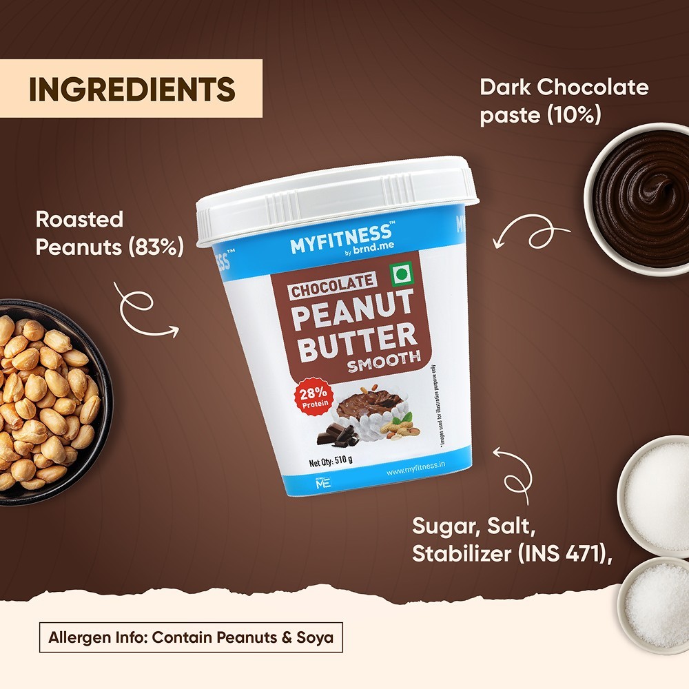 MyFitness High Protein Chocolate Peanut Butter Smooth Spread