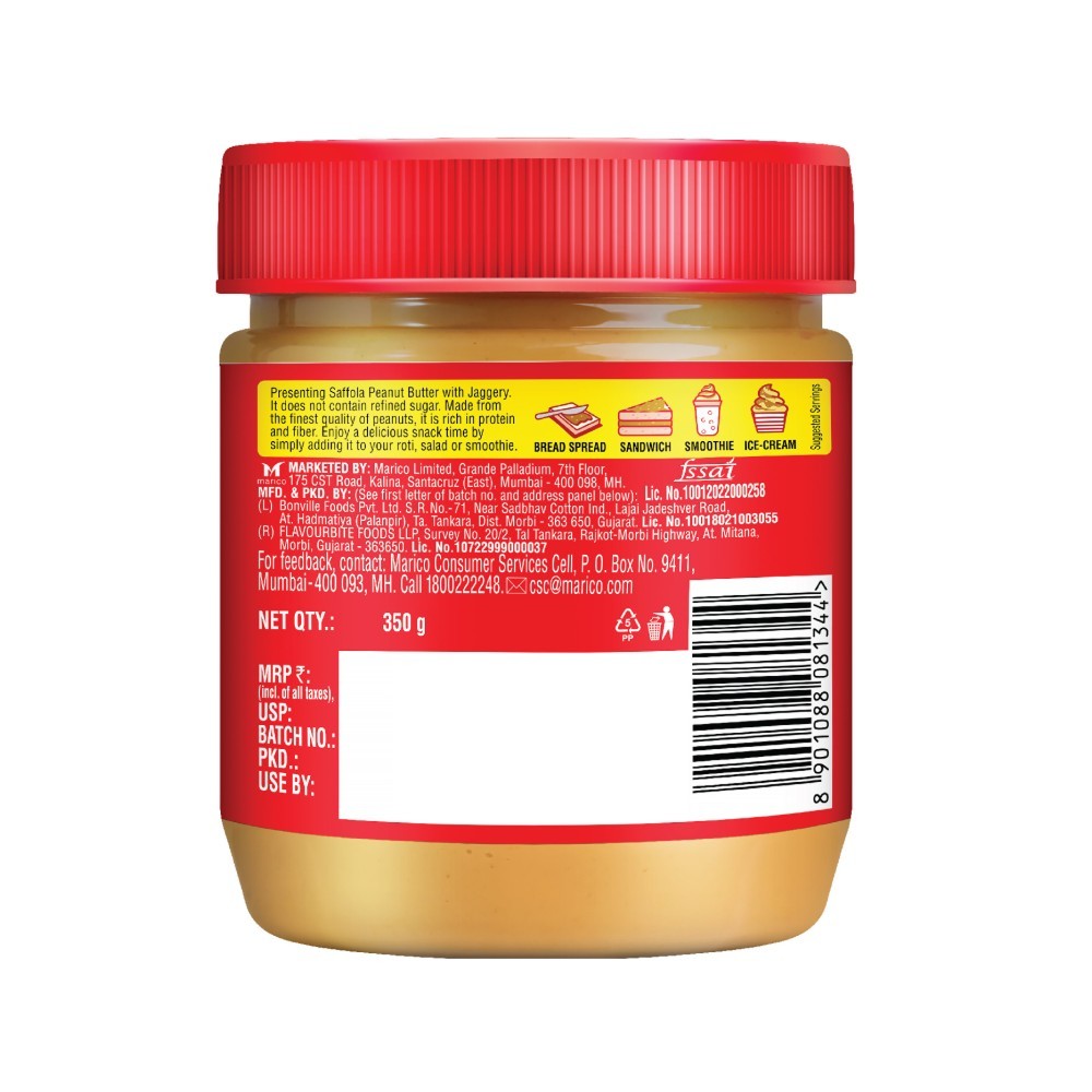 Saffola Creamy Peanut Butter With Jaggery